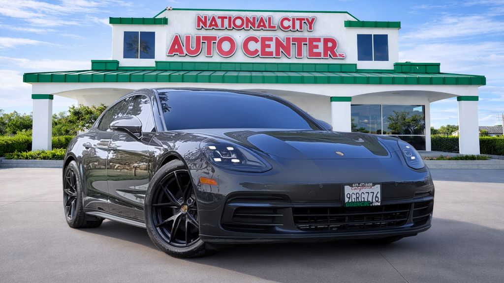 Gray (Volcano Grey Metallic) 2017 Porsche Panamera Sedan All-Wheel Drive 8-Speed Automatic