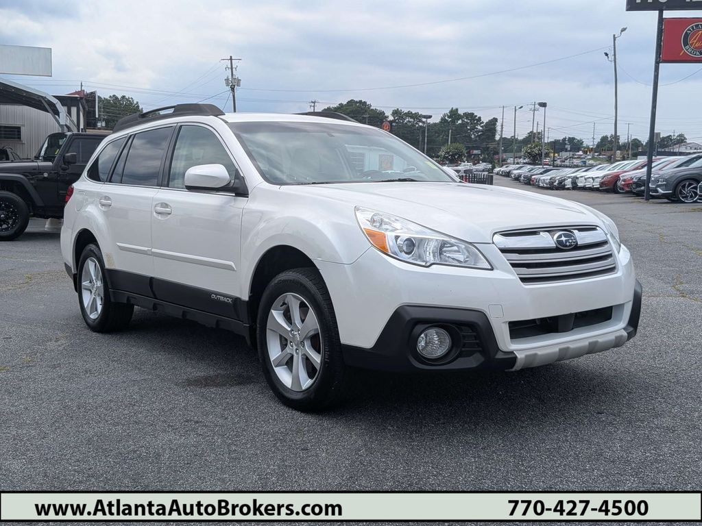 Satin White Pearl 2014 Subaru Outback Wagon All-Wheel Drive 5-Speed Automatic