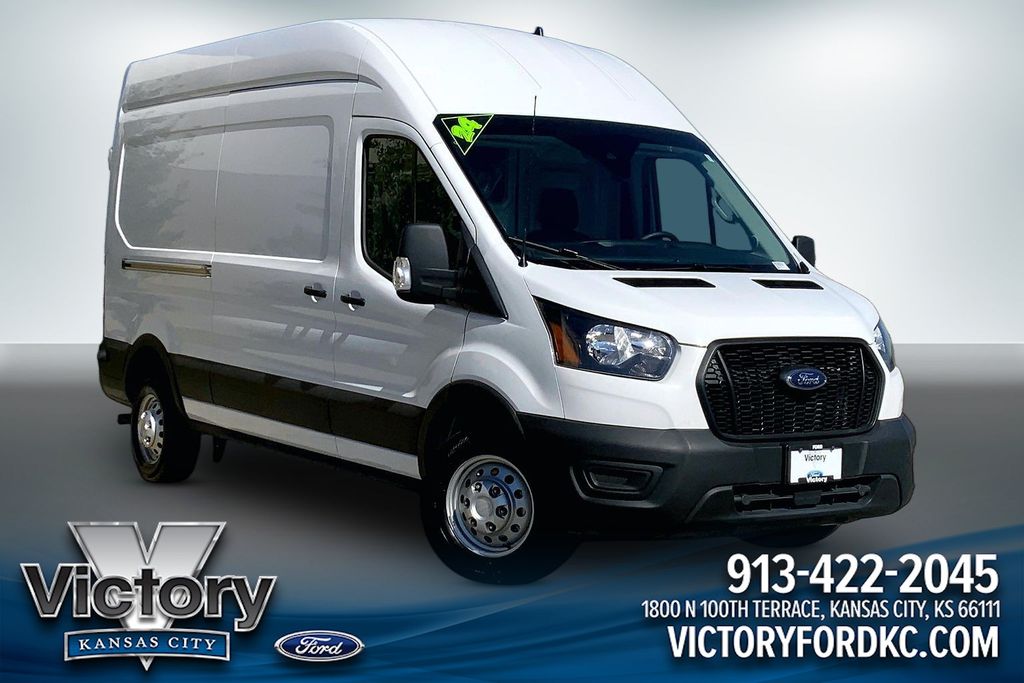 Oxford White 2024 Ford Transit Cargo Van Rear-Wheel Drive