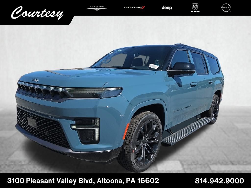 Gray (Steel Blue) 2026 Jeep Grand Wagoneer L SUV / Crossover Four-Wheel Drive 8-Speed Automatic