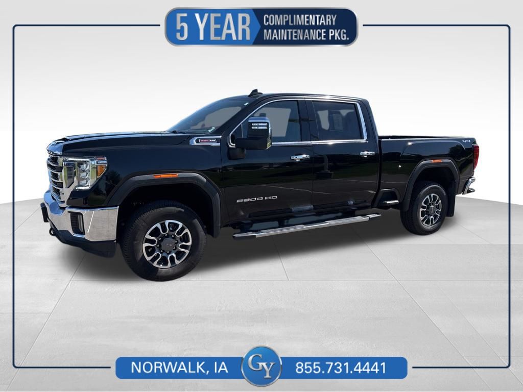 Onyx Black 2022 GMC Sierra 2500HD SLT Crew Cab 4WD Pickup Truck Four-Wheel Drive 6-Speed Automatic
