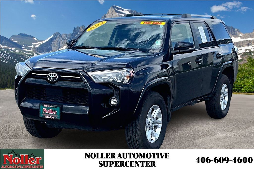 Midnight Black Metallic 2024 Toyota 4Runner SR5 Premium 4WD SUV / Crossover Four-Wheel Drive 5-Speed Automatic