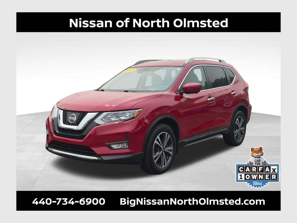 Red (Ruby) 2017 Nissan Rogue SUV / Crossover All-Wheel Drive Continuously Variable Transmission