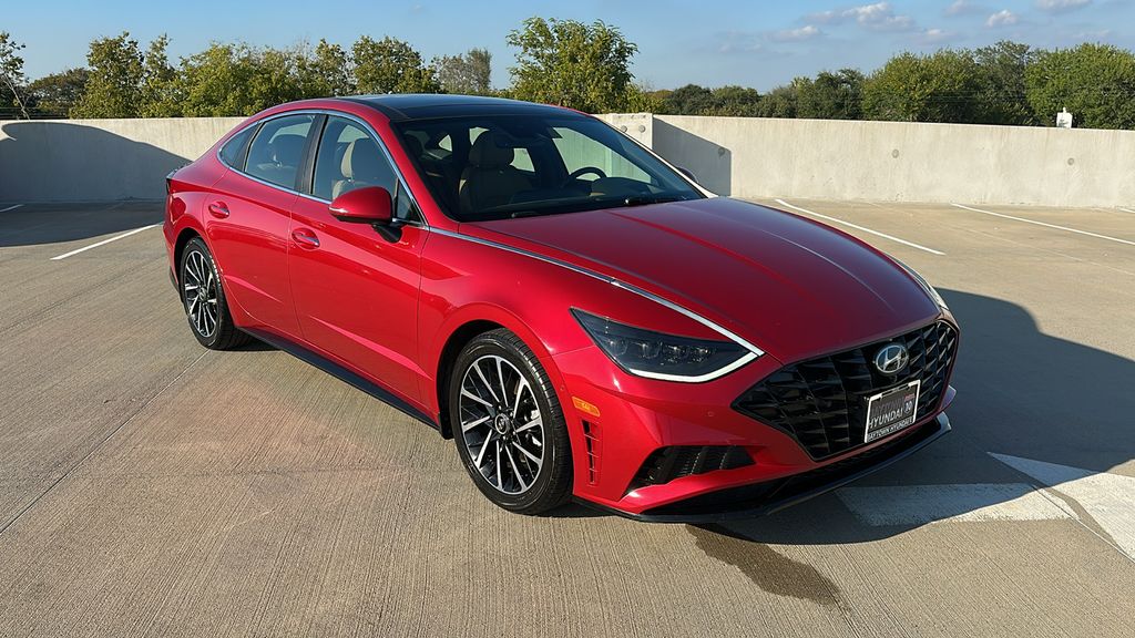 2021 Hyundai Sonata Limited Red at Parkway Family Mazda