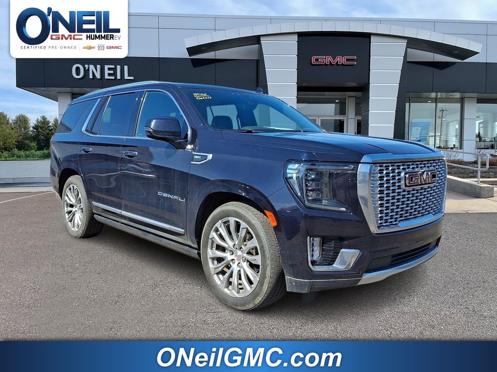 Midnight Blue Metallic 2022 GMC Yukon Denali 4WD SUV / Crossover Four-Wheel Drive