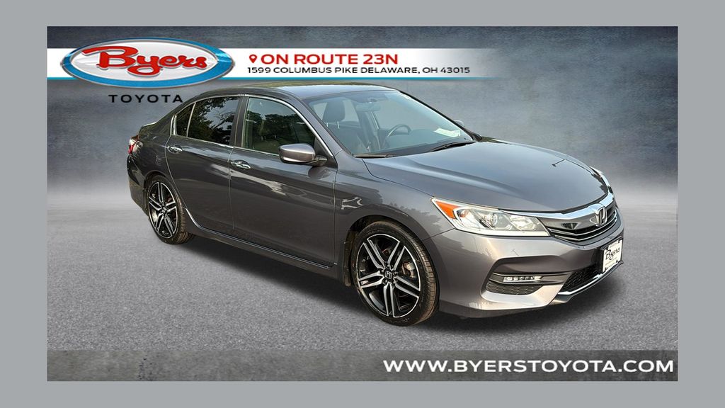Gray 2017 Honda Accord Sedan Front-Wheel Drive Continuously Variable Transmission