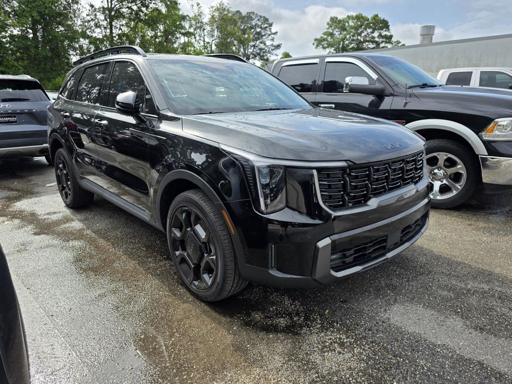 Ebony Black 2025 Kia Sorento X-Line EX AWD SUV / Crossover All-Wheel Drive 8-Speed Dual Clutch