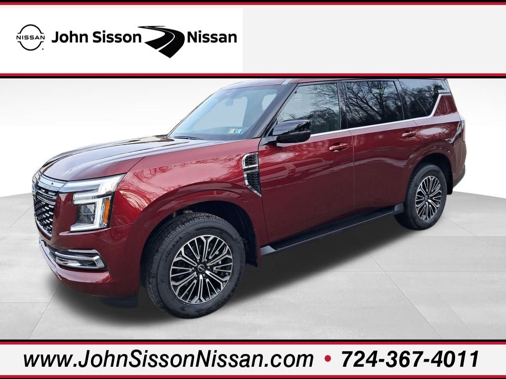 2026 Nissan Armada Platinum Red at John Sisson Motors