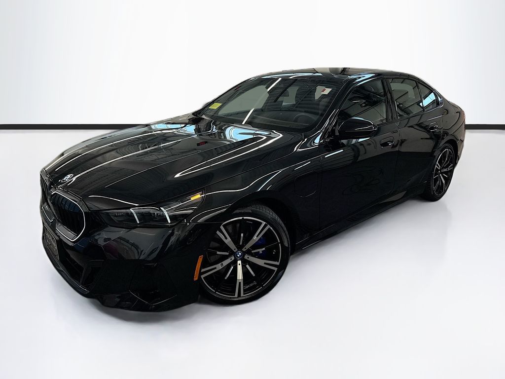 Black Sapphire Metallic 2025 BMW 5 Series 550e xDrive Sedan All-Wheel Drive 8-Speed Automatic