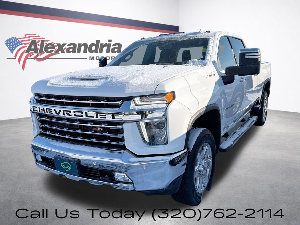 Summit White 2022 Chevrolet Silverado 3500HD LTZ Crew Cab 4WD Pickup Truck Four-Wheel Drive Automatic