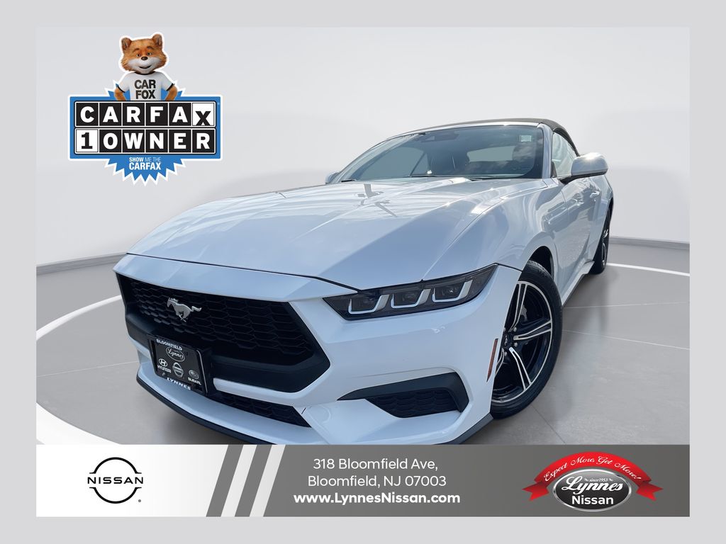 Oxford White 2024 Ford Mustang EcoBoost Premium Convertible RWD Convertible Rear-Wheel Drive Automatic