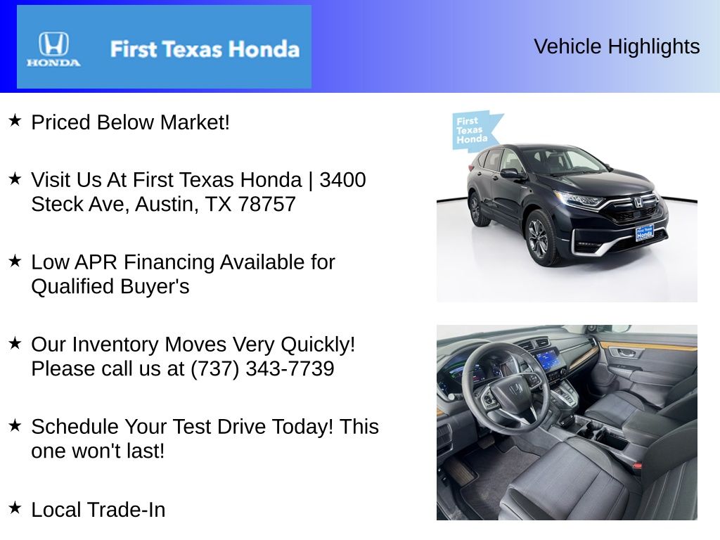 Used Car 2020 Honda Cr-v Hybrid  Ex For Sale Under $25,000 In Austin, Texas