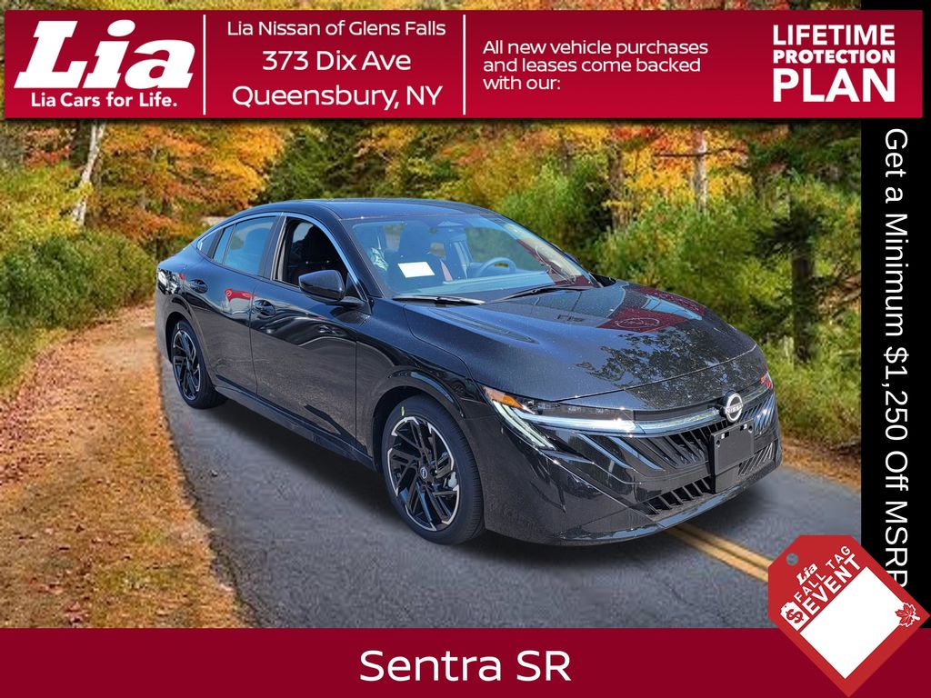 Super Black 2026 Nissan Sentra Sedan Front-Wheel Drive Continuously Variable Transmission