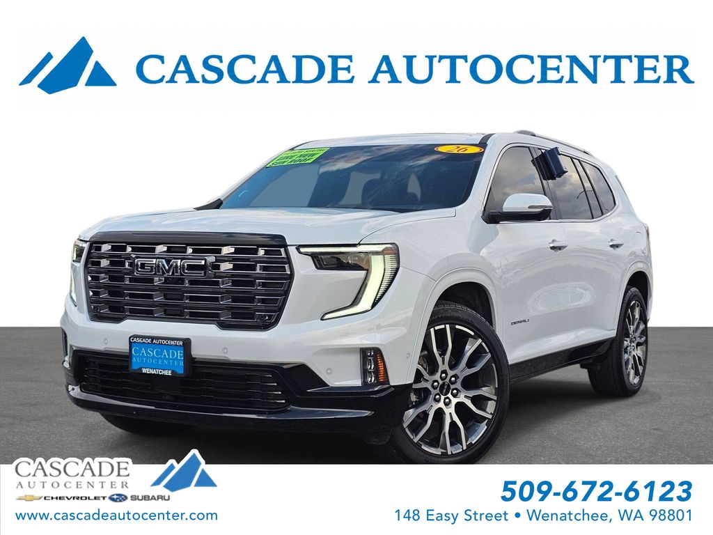 Glacier White Tricoat 2026 GMC Acadia SUV / Crossover Four-Wheel Drive 8-Speed Automatic