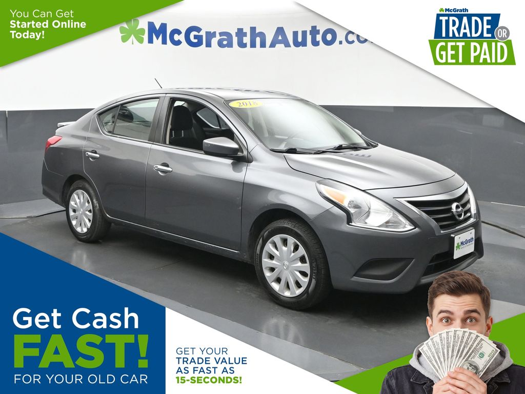 Gray (Gun Metallic) 2018 Nissan Versa SV Sedan Front-Wheel Drive Continuously Variable Transmission