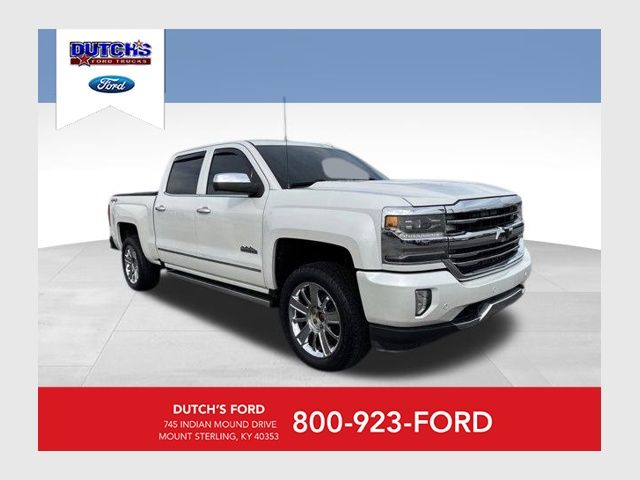 White (Iridescent Pearl Tricoat) 2016 Chevrolet Silverado 1500 High Country Crew Cab 4WD Pickup Truck Four-Wheel Drive 8-Speed Automatic Overdrive