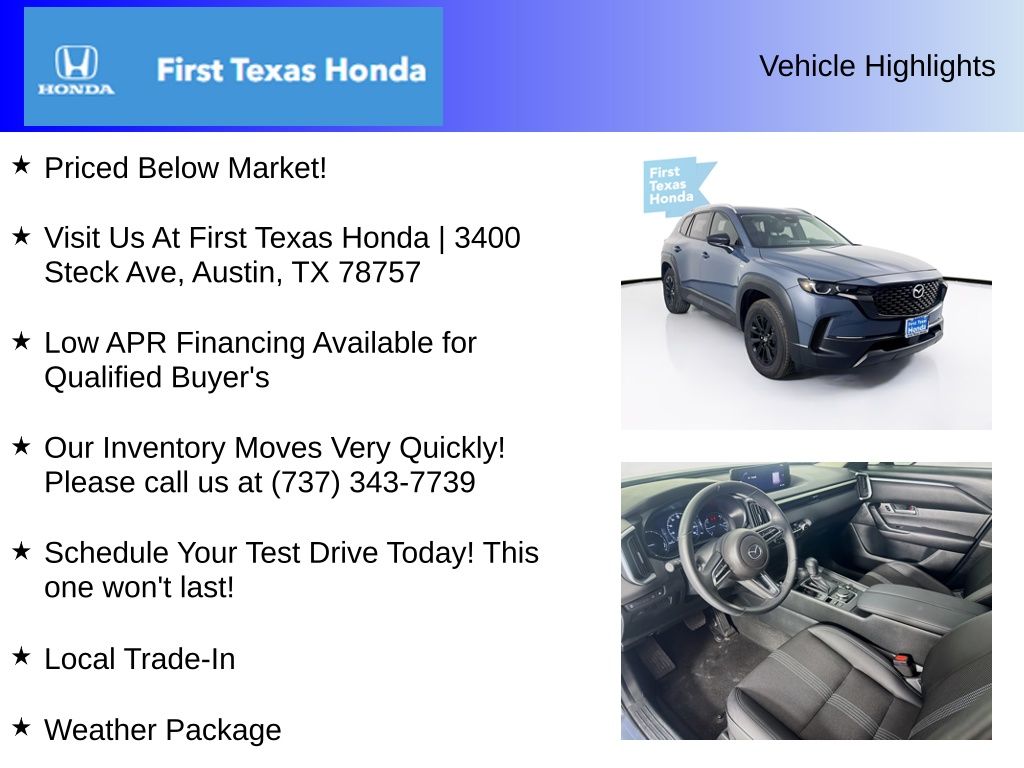 Used Car 2025 Mazda Cx-50 Hybrid  Preferred For Sale Under $30,000 In Austin, Texas