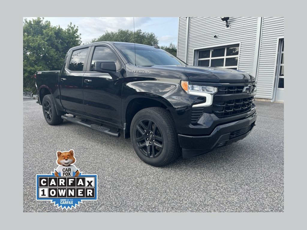 Black 2023 Chevrolet Silverado 1500 Pickup Truck Four-Wheel Drive Automatic