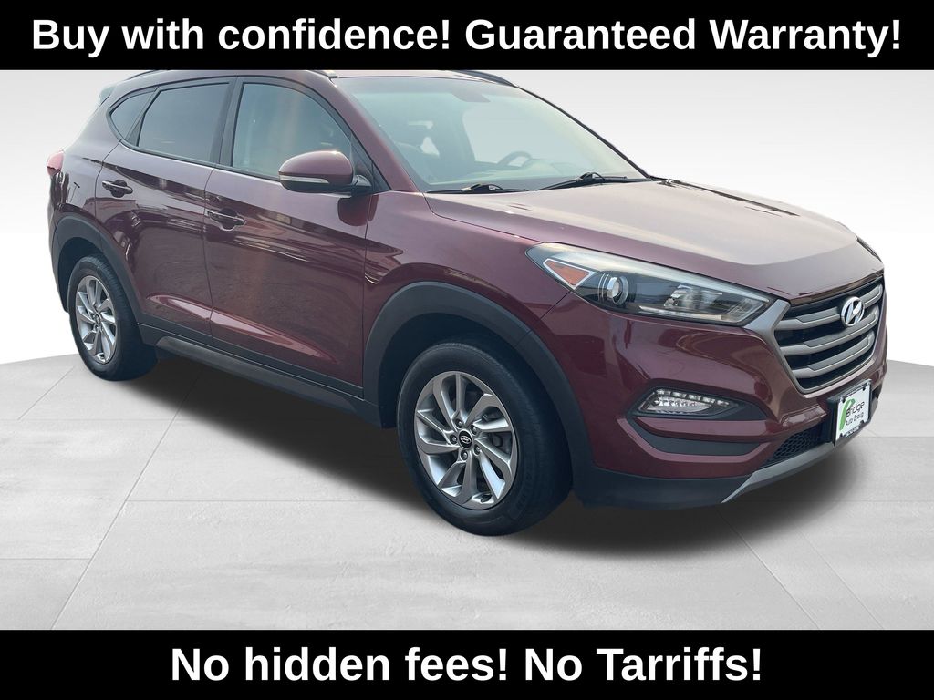 Red (Ruby Wine) 2016 Hyundai Tucson SUV / Crossover All-Wheel Drive 7-Speed Automatic