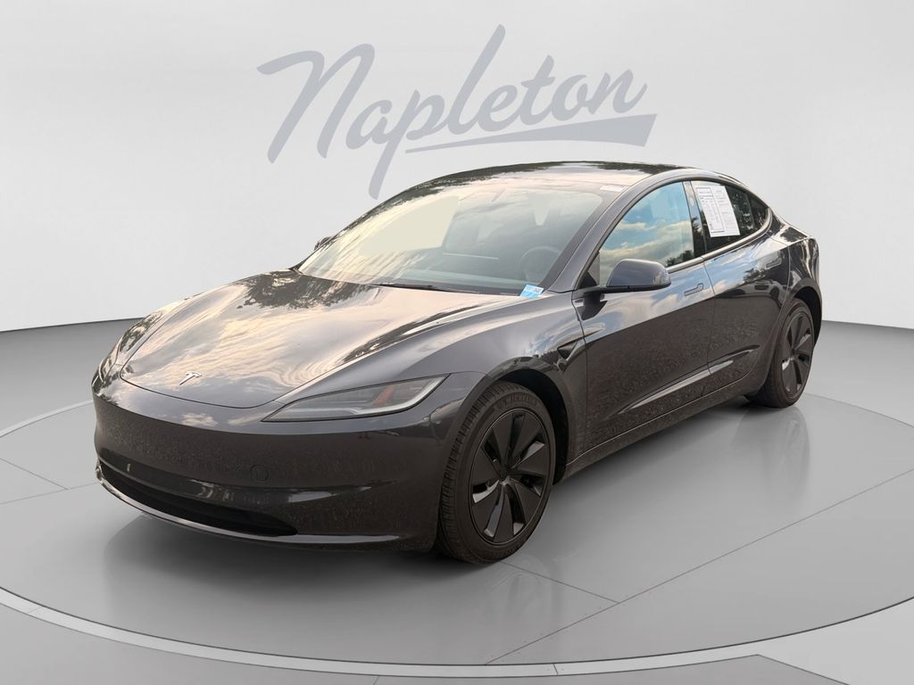 Stealth Gray 2025 Tesla Model 3 Sedan Rear-Wheel Drive 1-Speed Automatic