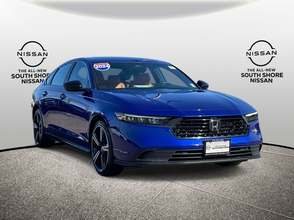Still Night Pearl 2024 Honda Accord Hybrid Sport FWD Sedan Front-Wheel Drive Continuously Variable Transmission
