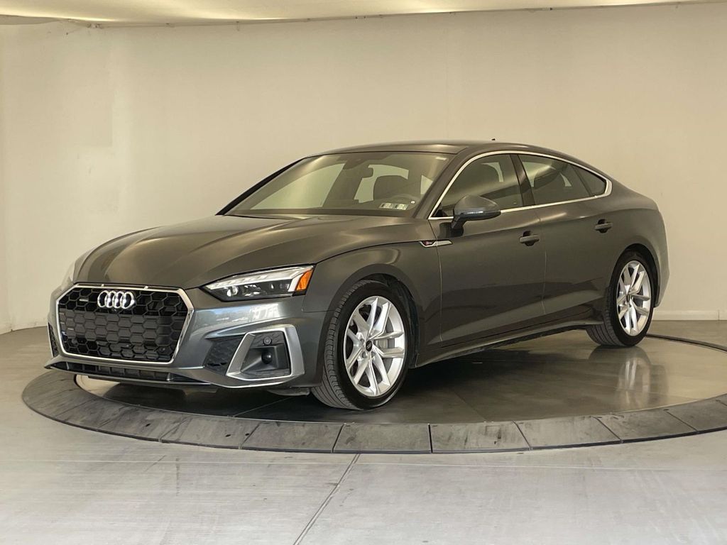 Black 2023 Audi A5 Sportback quattro Premium Plus S Line 45 TFSI AWD Sedan All-Wheel Drive 7-Speed Automatic