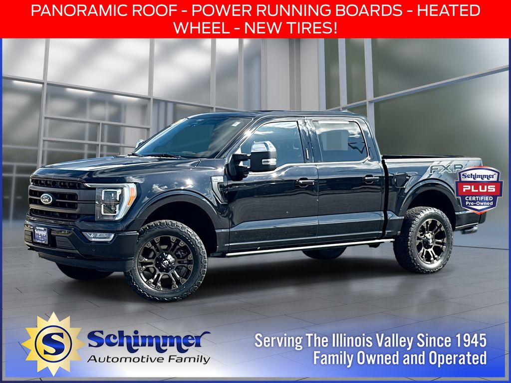 Agate Black Metallic 2022 Ford F-150 Pickup Truck Four-Wheel Drive Automatic