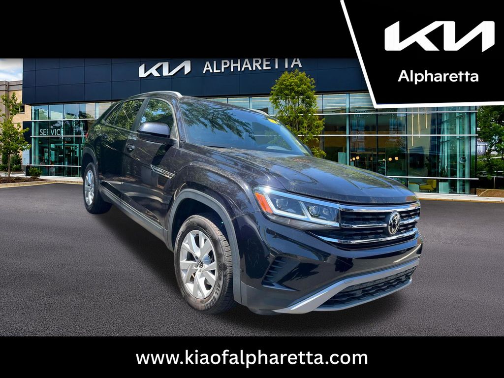Deep Black 2021 Volkswagen Atlas Cross Sport SUV / Crossover Front-Wheel Drive 8-Speed Automatic