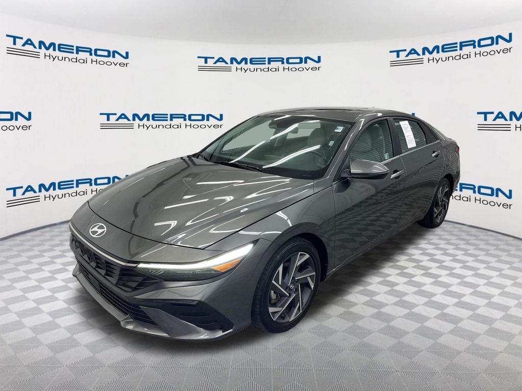 Amazon Gray 2025 Hyundai Elantra Sedan Front-Wheel Drive Continuously Variable Transmission