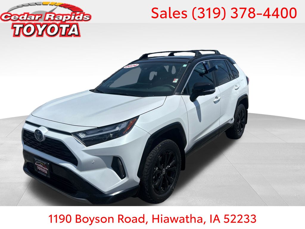 Midnight Black Metallic 2024 Toyota RAV4 Hybrid XSE AWD SUV / Crossover All-Wheel Drive Continuously Variable Transmission