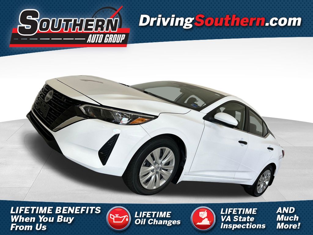 White (Fresh Powder) 2024 Nissan Sentra Sedan Front-Wheel Drive Continuously Variable Transmission