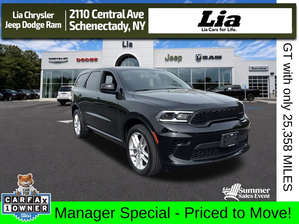 DB Black Crystal Clearcoat 2025 Dodge Durango SUV / Crossover All-Wheel Drive 8-Speed Automatic