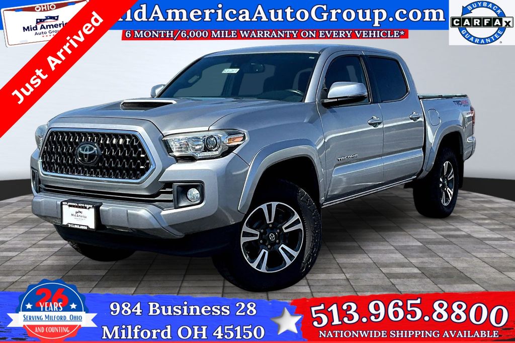 Silver Sky Metallic 2018 Toyota Tacoma TRD Sport Double Cab 4WD Pickup Truck Four-Wheel Drive 6-Speed Automatic