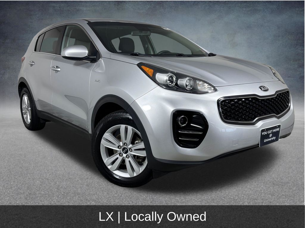 Sparkling Silver 2017 Kia Sportage SUV / Crossover All-Wheel Drive 6-Speed Automatic