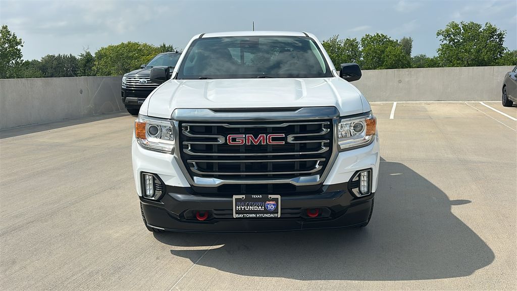2021 GMC Canyon AT4 w/Leather White at AutoSavvy Houston Southwest