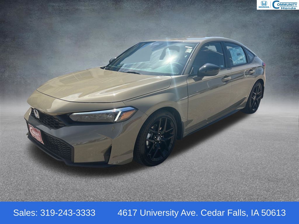 Sand Dune Pearl 2026 Honda Civic Hatchback Sport FWD Hatchback Front-Wheel Drive Continuously Variable Transmission