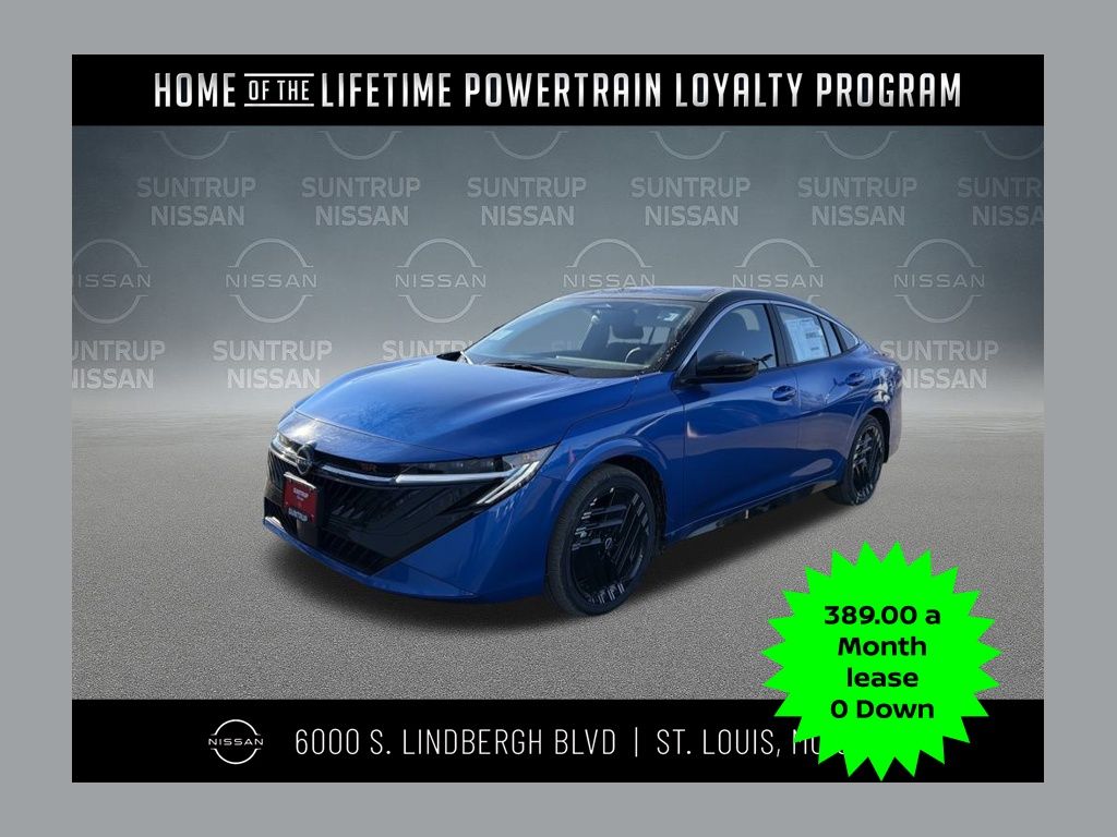 Bluestone Pearl/Super Black 2026 Nissan Sentra SR FWD Sedan Front-Wheel Drive Continuously Variable Transmission