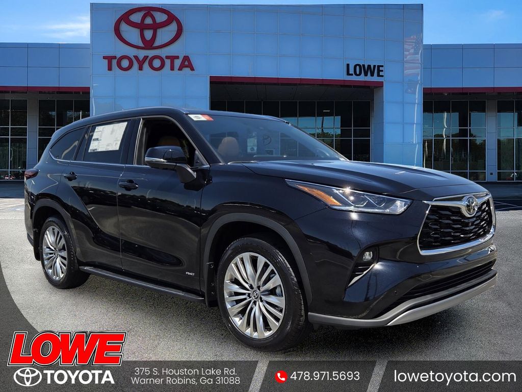 Black 2026 Toyota Highlander Hybrid Platinum AWD SUV / Crossover All-Wheel Drive Continuously Variable Transmission
