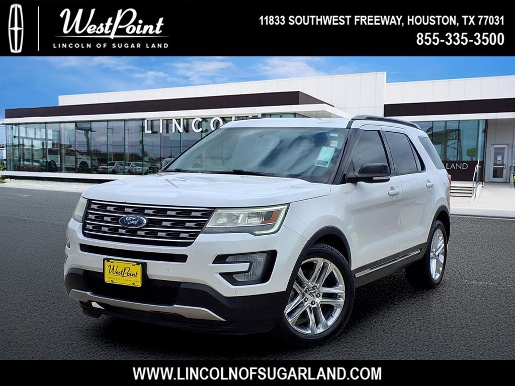 White Platinum Clearcoat Metallic 2017 Ford Explorer XLT SUV / Crossover Front-Wheel Drive 6-Speed Automatic