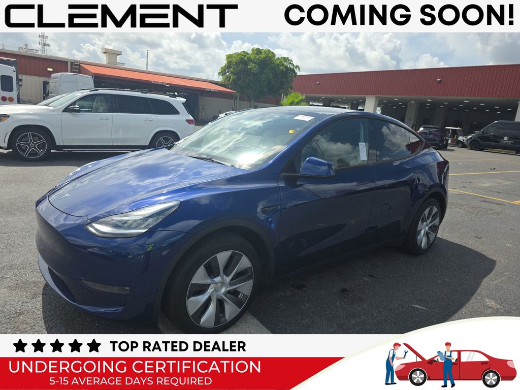 Deep Blue Metallic 2023 Tesla Model Y SUV / Crossover All-Wheel Drive 1-Speed Automatic