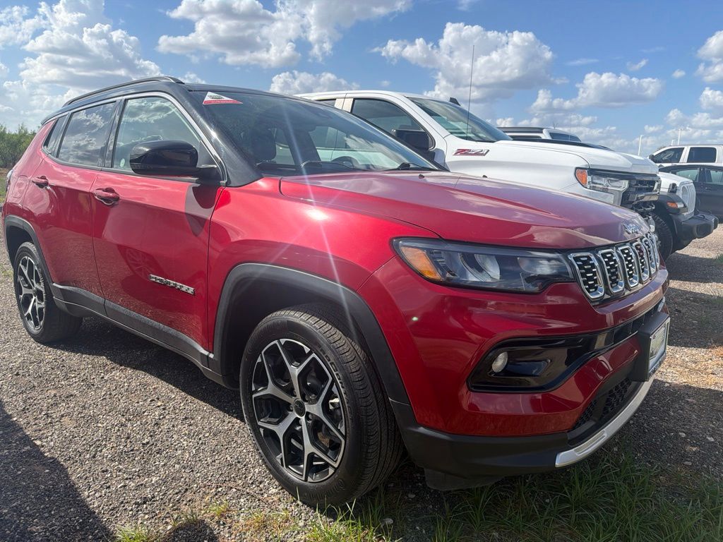 Red Hot Pearlcoat 2025 Jeep Compass SUV / Crossover Four-Wheel Drive 8-Speed Automatic