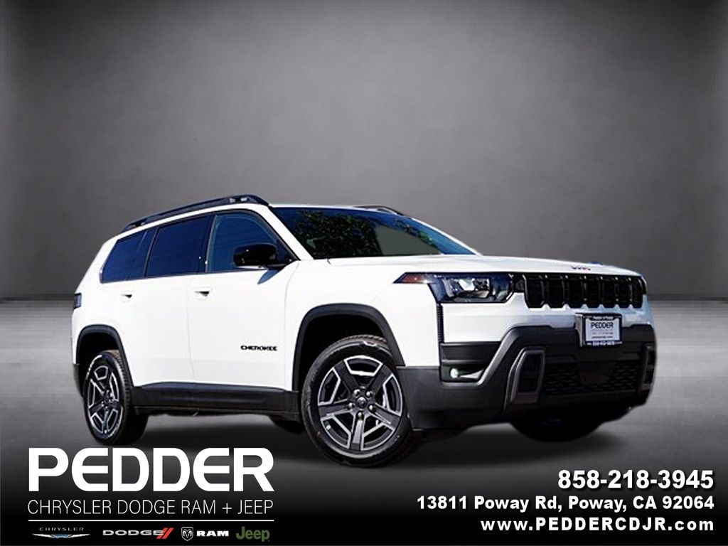 Bright White Clearcoat 2026 Jeep Cherokee SUV / Crossover Four-Wheel Drive Continuously Variable Transmission