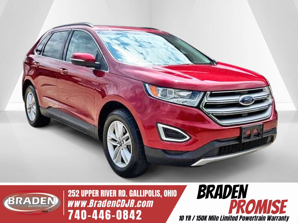 Ruby Red Metallic 2017 Ford Edge SUV / Crossover All-Wheel Drive 6-Speed Automatic
