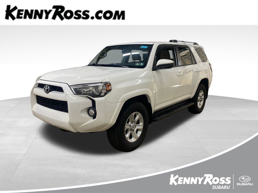 Super White 2019 Toyota 4Runner SUV / Crossover Four-Wheel Drive 5-Speed Automatic Overdrive