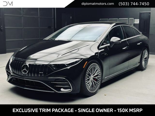 Black 2025 Mercedes-Benz EQS Sedan All-Wheel Drive 1-Speed Automatic