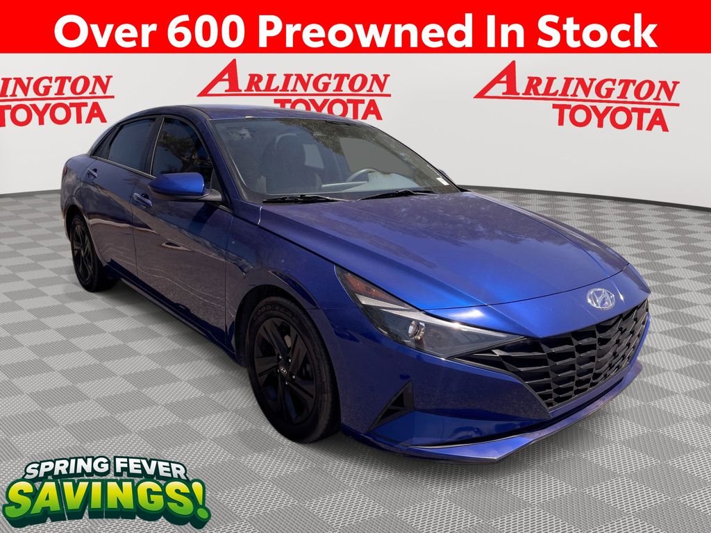 Intense Blue 2021 Hyundai Elantra SEL FWD Sedan Front-Wheel Drive Continuously Variable Transmission