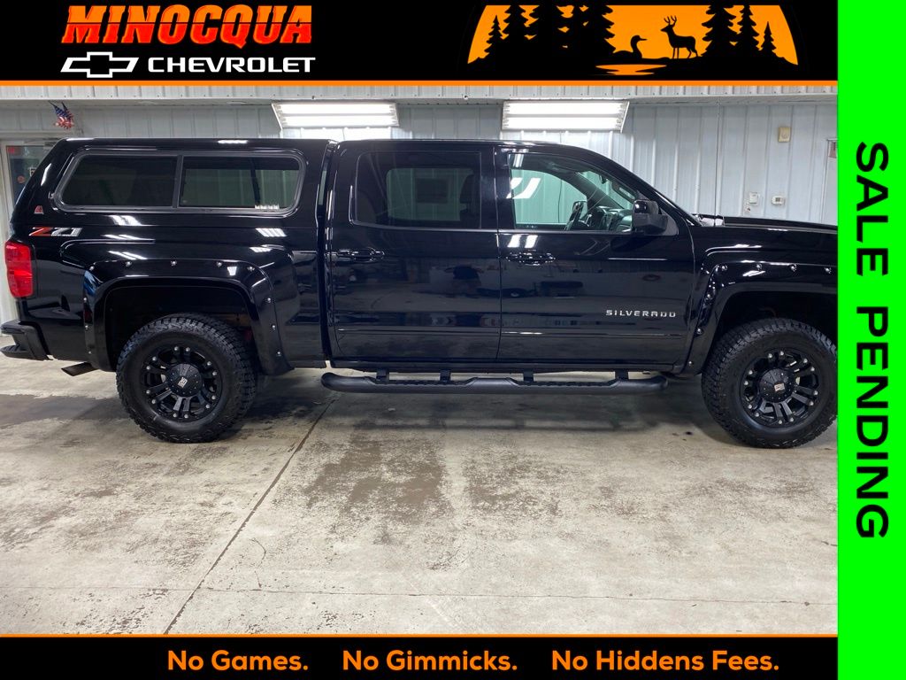 Black 2018 Chevrolet Silverado 1500 Pickup Truck Four-Wheel Drive 6-Speed Automatic Overdrive