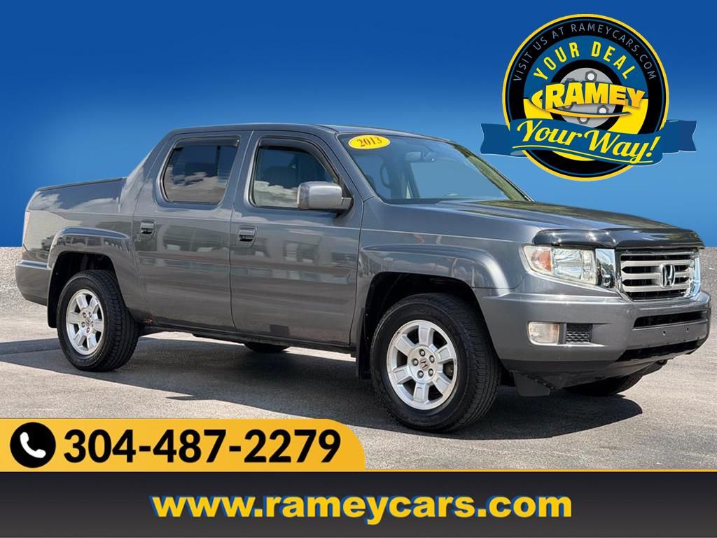 Gray 2013 Honda Ridgeline Pickup Truck Four-Wheel Drive 5-Speed Automatic