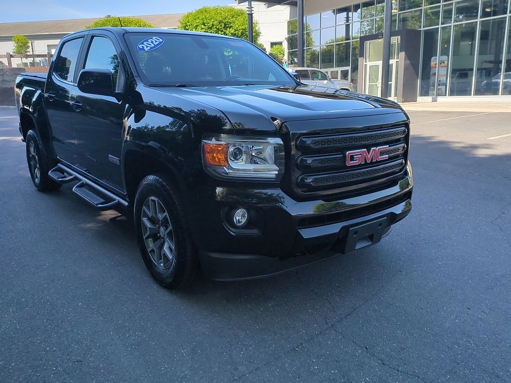 Onyx Black 2020 GMC Canyon All Terrain Crew Cab 4WD with Cloth Pickup Truck Four-Wheel Drive 8-Speed Automatic