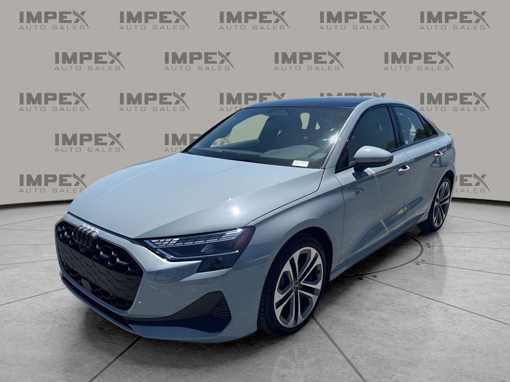 Arrow Gray Pearl Effect 2026 Audi A3 quattro Premium Plus 40 TFSI Sedan All-Wheel Drive 7-Speed Automatic